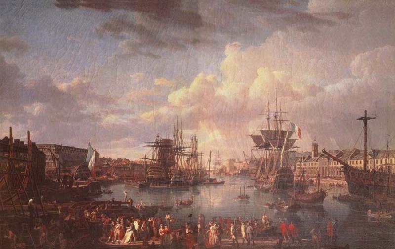 Thomas Pakenham The Port of Brest oil painting picture